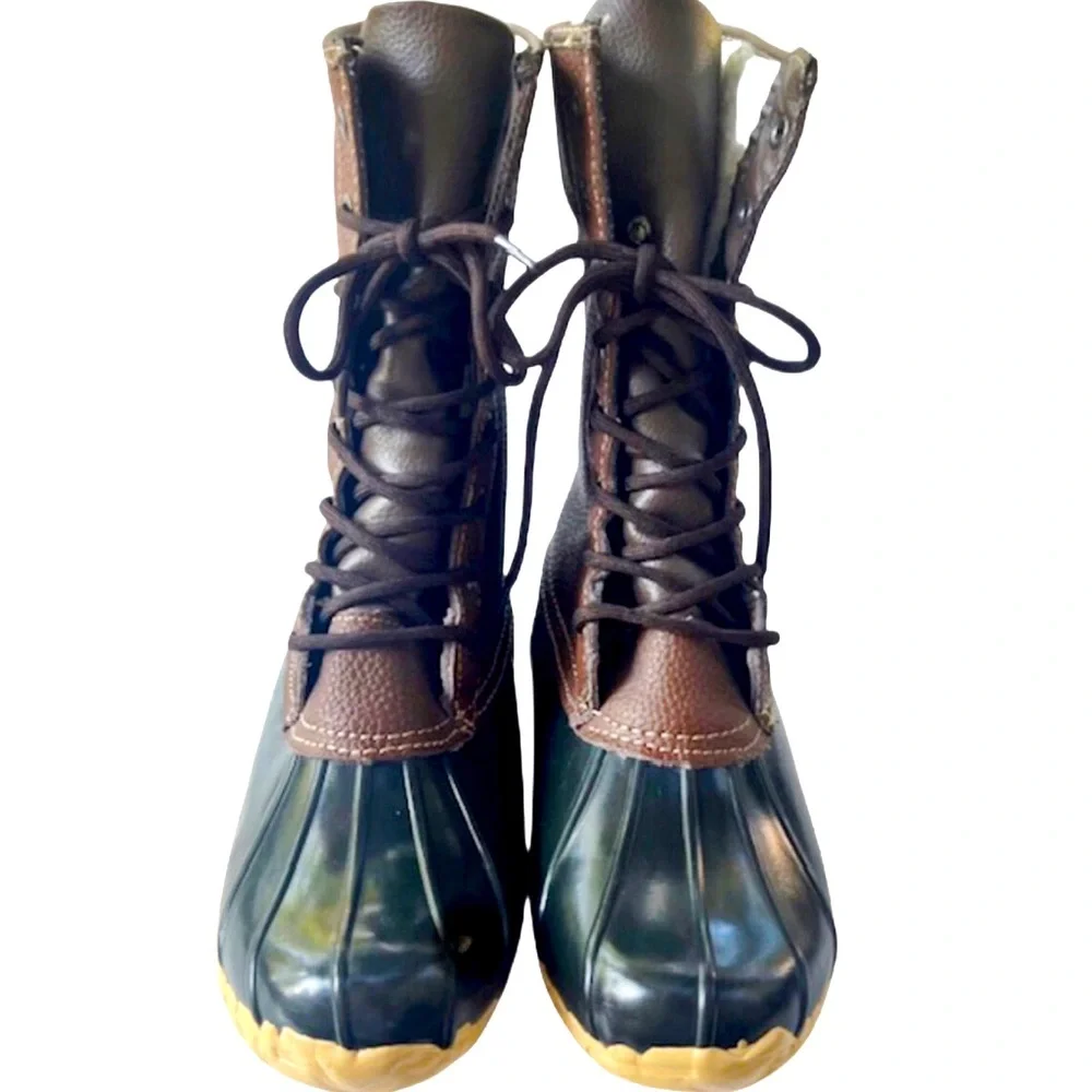 Sporto Womens DAPHNE Black and Brown Winter Boots
